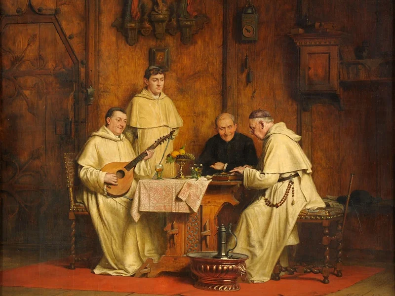 1843-Thure Cederström - Un duo musicale